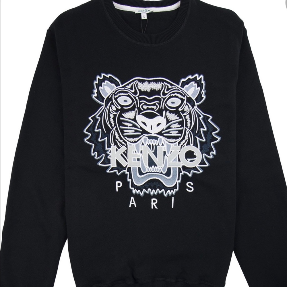 Kenzo black classic tiger sweatshirt, size S